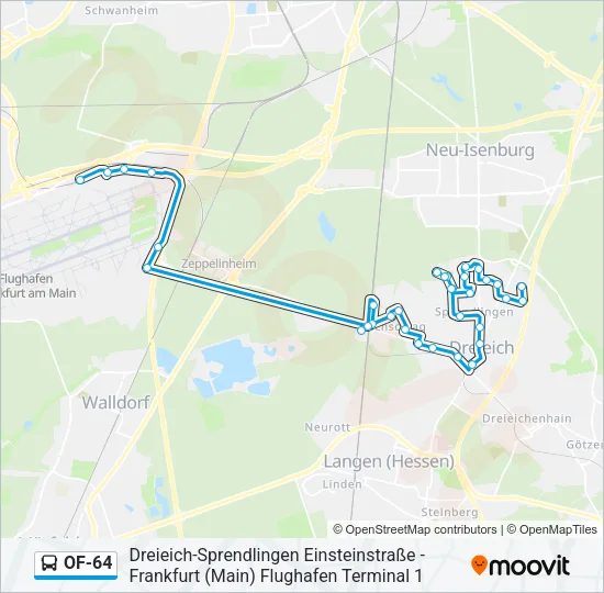 OF-64 Bus Line Map