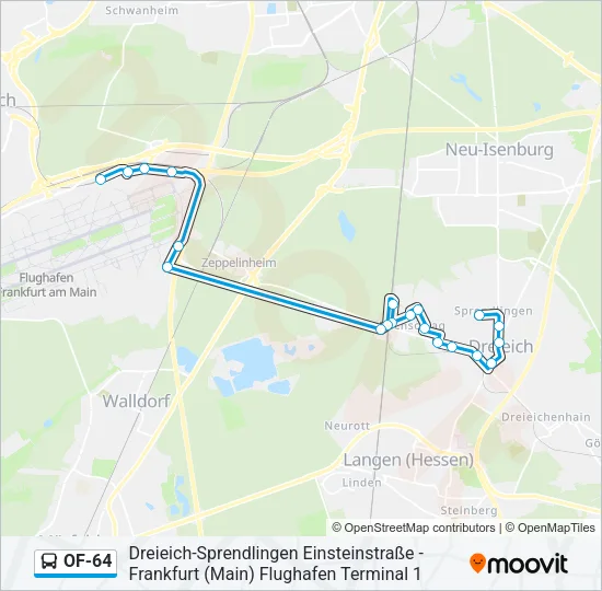 OF-64 Bus Line Map