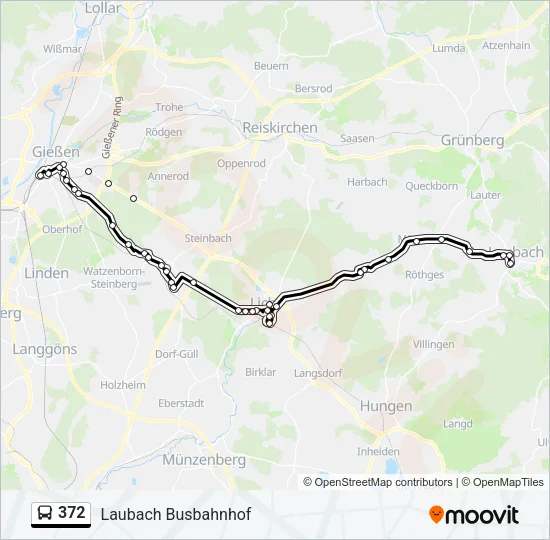 372 Bus Line Map