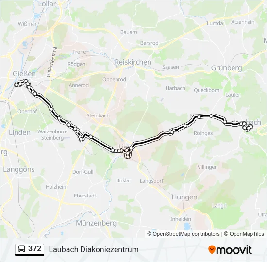 372 Bus Line Map