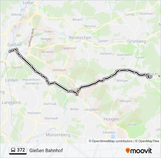 372 Bus Line Map