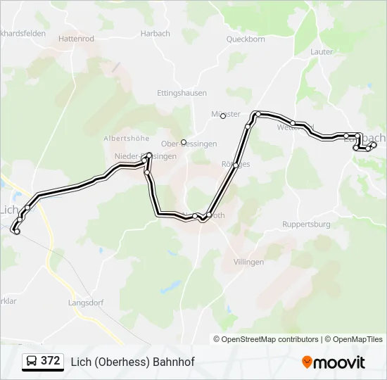 372 Bus Line Map