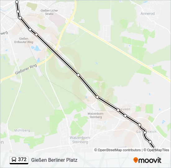 372 Bus Line Map