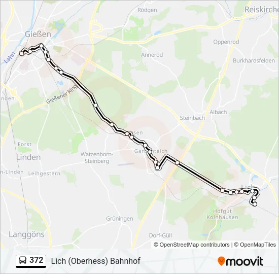 372 Bus Line Map