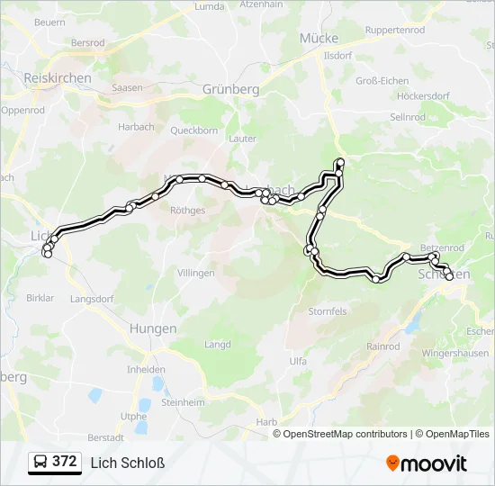 372 Bus Line Map
