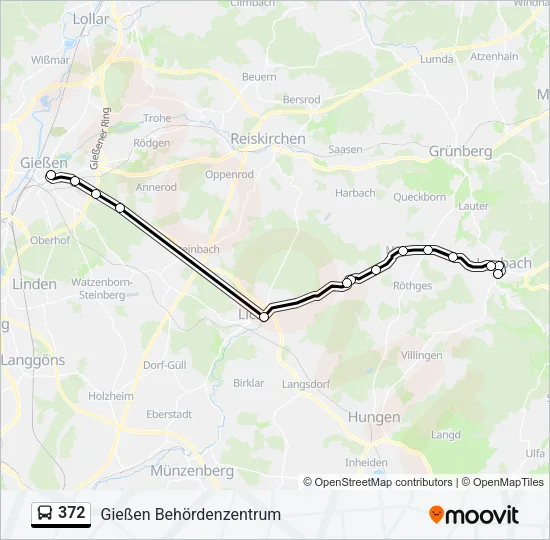 372 Bus Line Map
