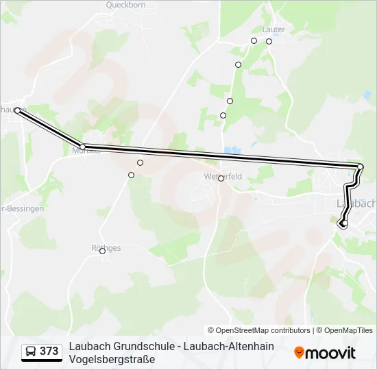 373 Bus Line Map
