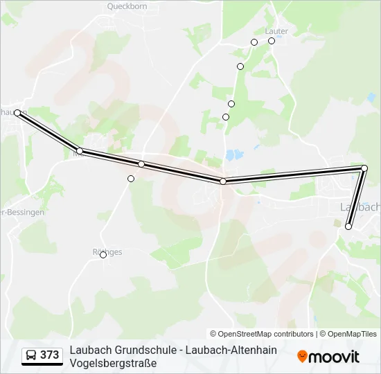 373 Bus Line Map