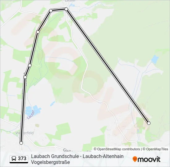 373 Bus Line Map