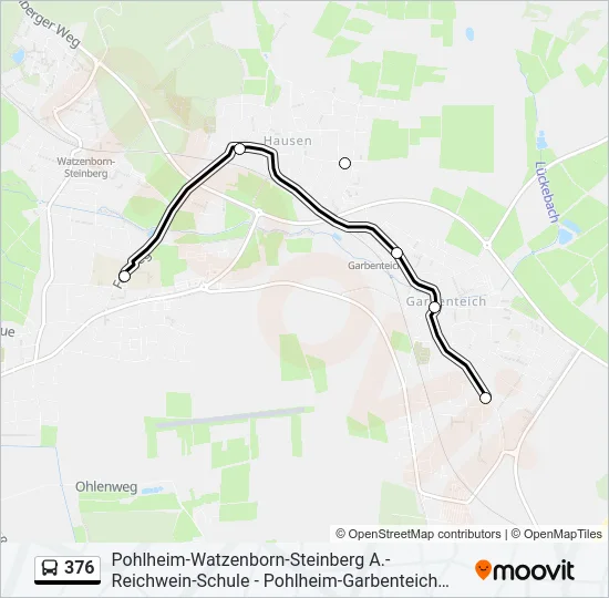 376 Bus Line Map