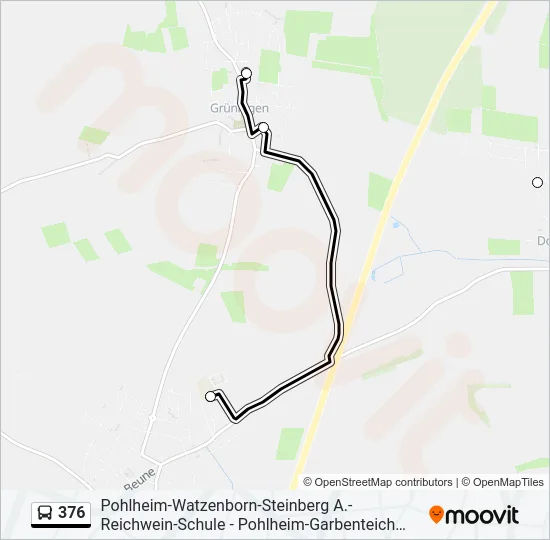 376 Bus Line Map