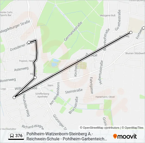 376 Bus Line Map