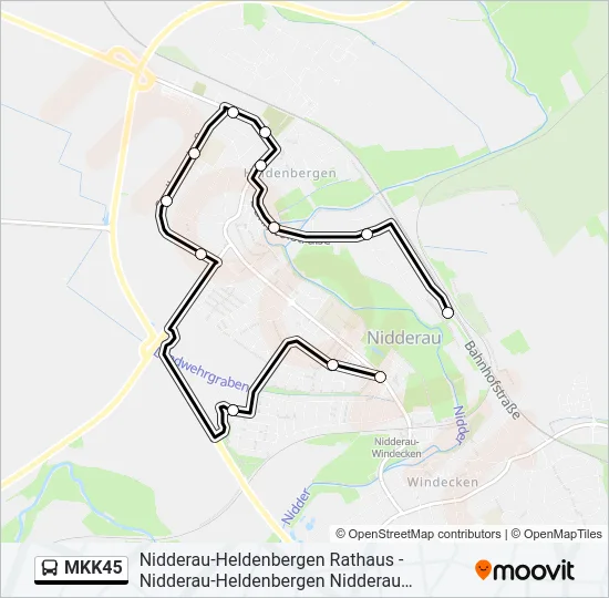 MKK45 Bus Line Map