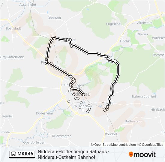 MKK46 Bus Line Map