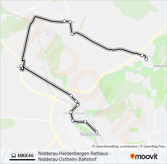 MKK46 Bus Line Map