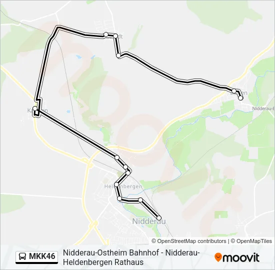 MKK46 Bus Line Map