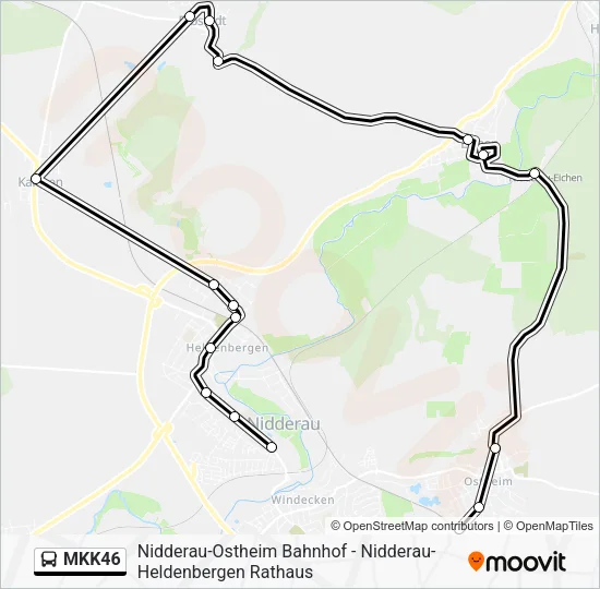 MKK46 Bus Line Map