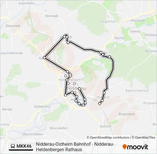 MKK46 Bus Line Map