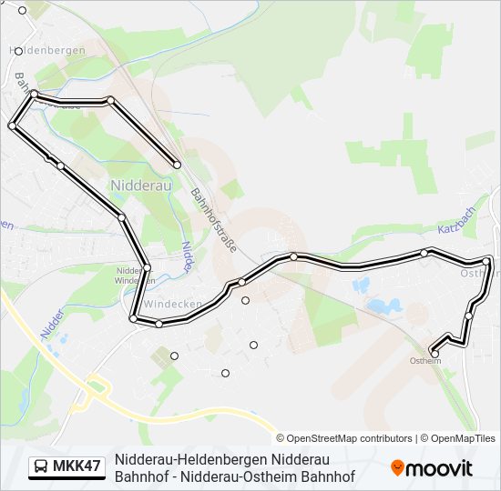 MKK47 Bus Line Map