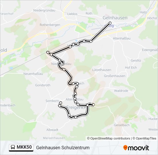 MKK50 Bus Line Map