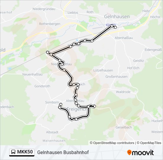 MKK50 Bus Line Map