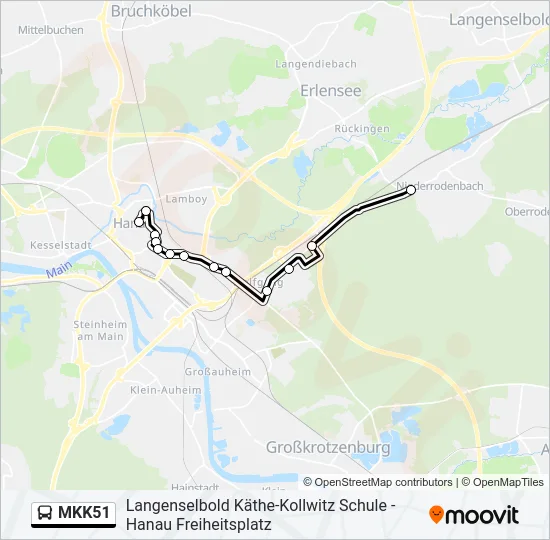 MKK51 Bus Line Map