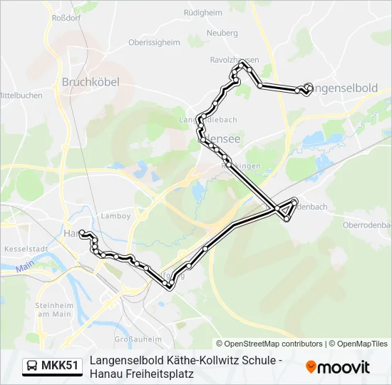 MKK51 Bus Line Map