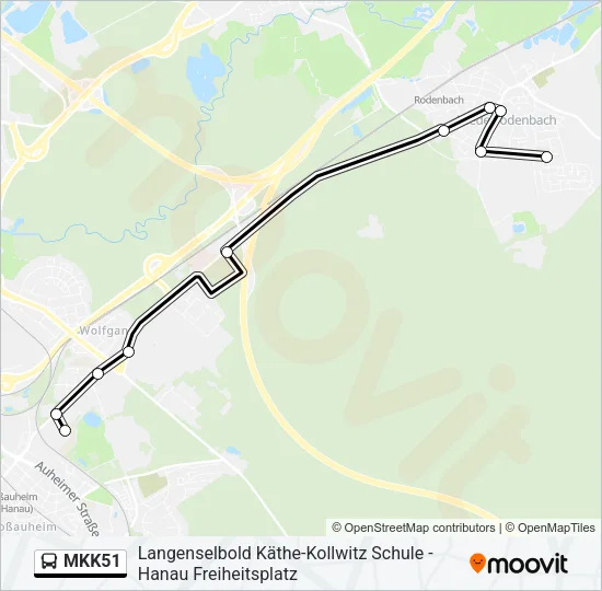 MKK51 Bus Line Map