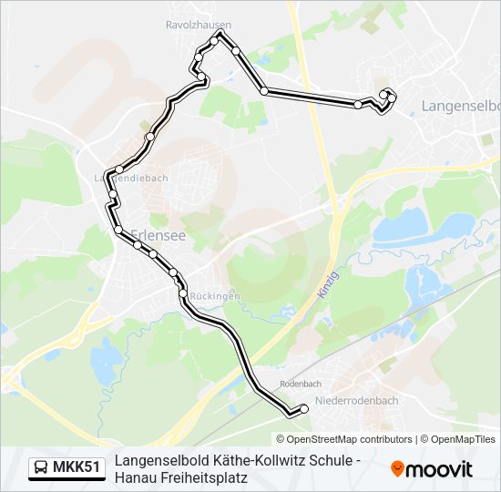 MKK51 Bus Line Map