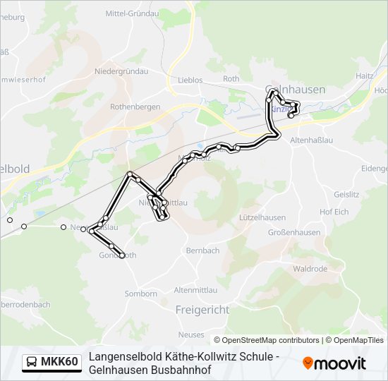 MKK60 Bus Line Map