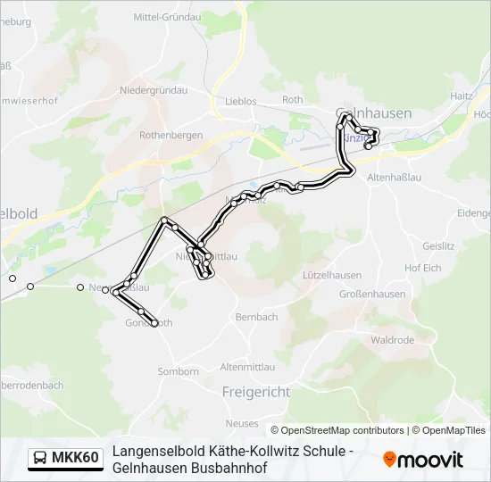 MKK60 Bus Line Map