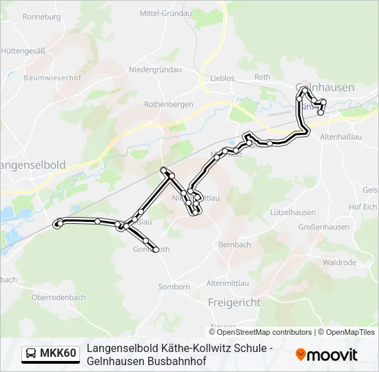 MKK60 Bus Line Map