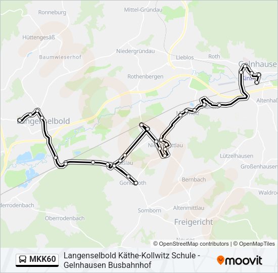 MKK60 Bus Line Map