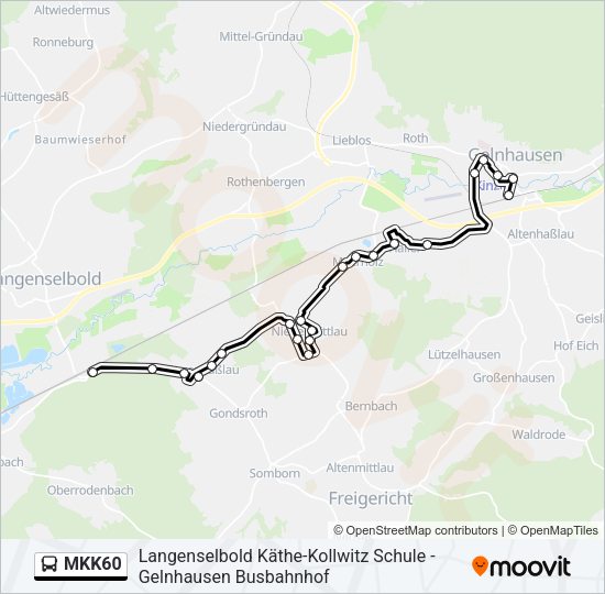 MKK60 Bus Line Map