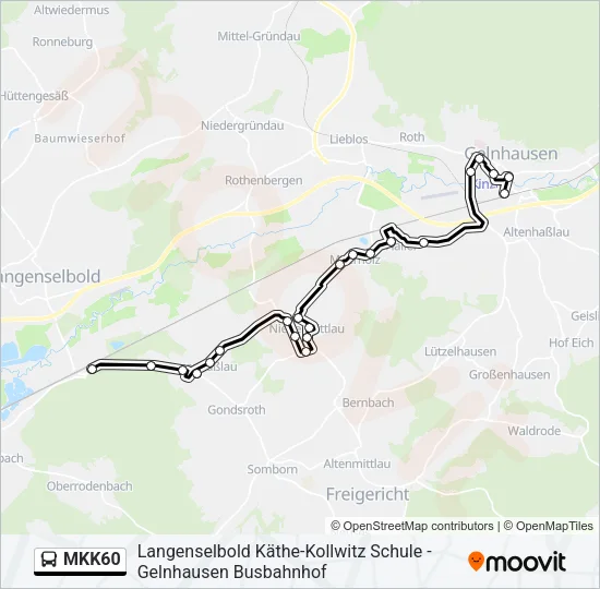 MKK60 Bus Line Map