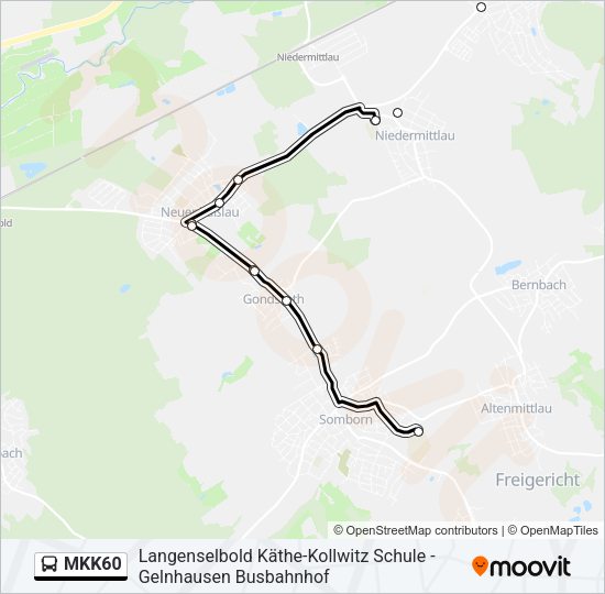 MKK60 Bus Line Map