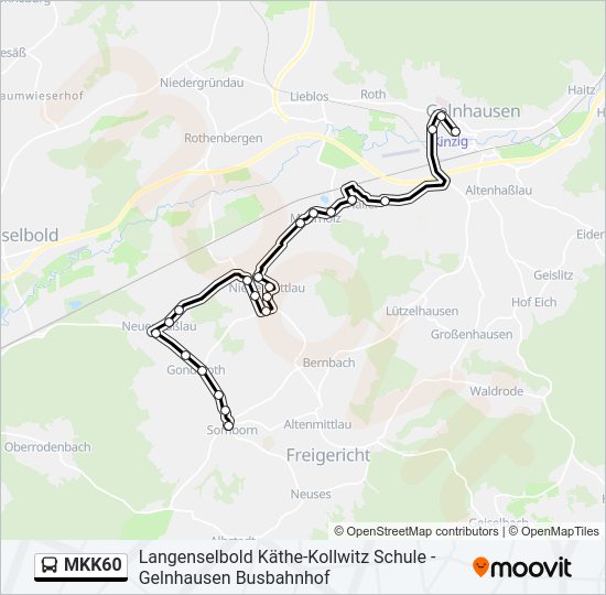 MKK60 Bus Line Map