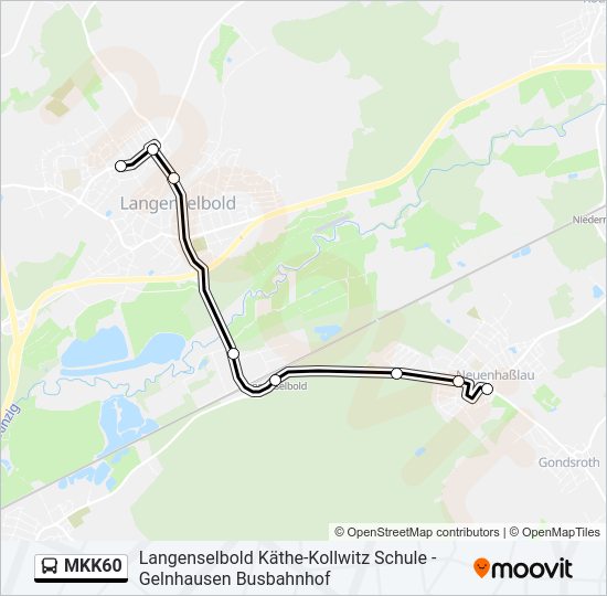 MKK60 Bus Line Map