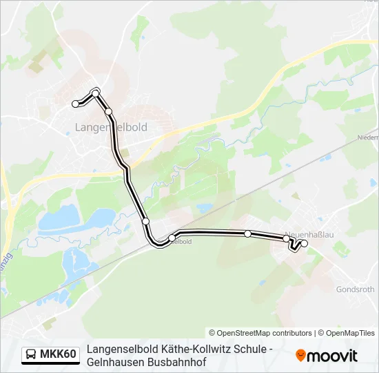 MKK60 Bus Line Map