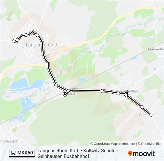 MKK60 Bus Line Map