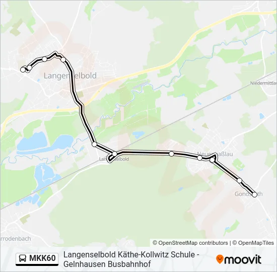 MKK60 Bus Line Map