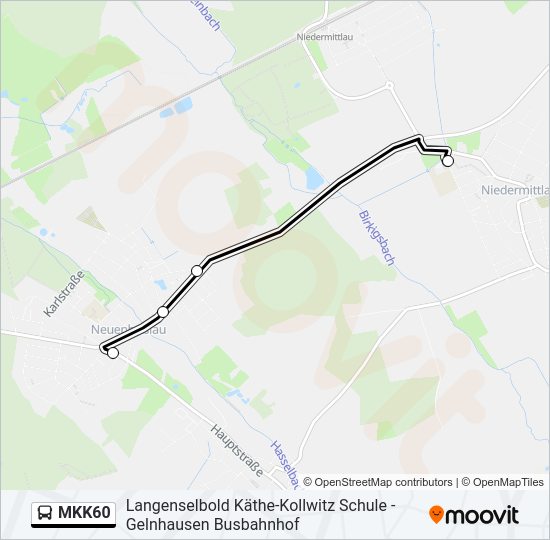 MKK60 Bus Line Map