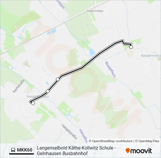 MKK60 Bus Line Map