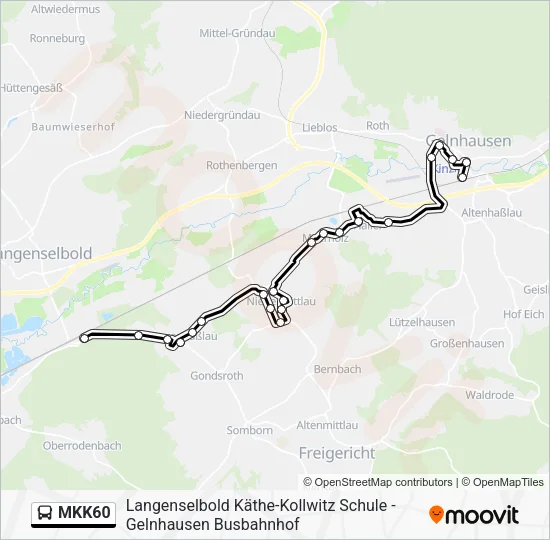 MKK60 Bus Line Map