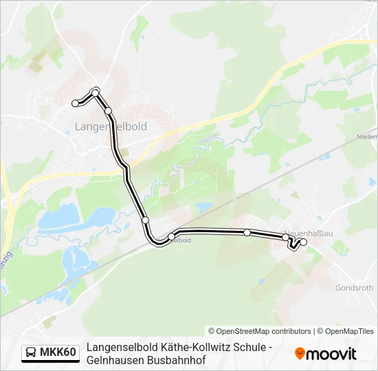 MKK60 Bus Line Map