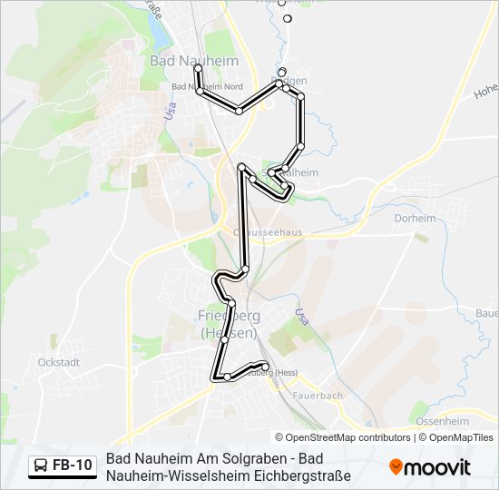 FB-10 Bus Line Map