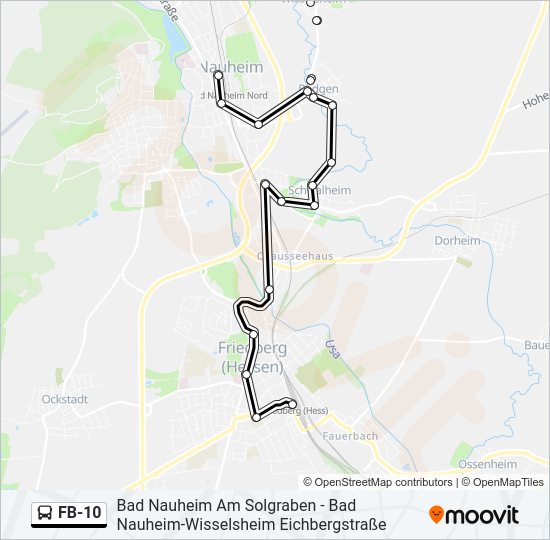 FB-10 Bus Line Map