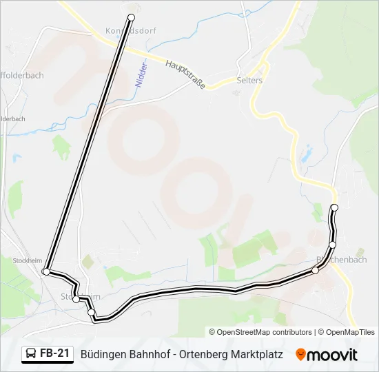 FB-21 Bus Line Map