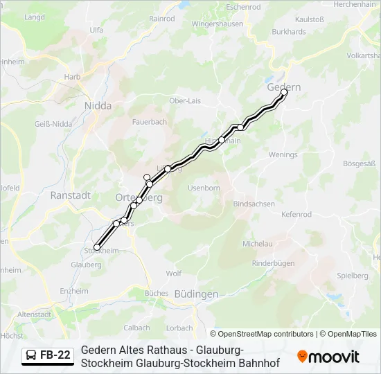 FB-22 Bus Line Map