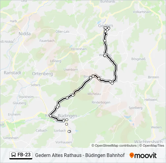 FB-23 Bus Line Map